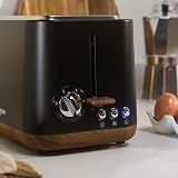Salter Toronto 3-Piece Kitchen Set Kettle 1.7L 3kW Toaster 2-Slice Matte Black view 3