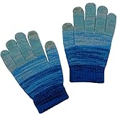 Rainbow Delight Touch Screen Gloves Warm, Stylish, Stretchy and Touchscreen-Compatible Winter Gloves One Size Fits Most