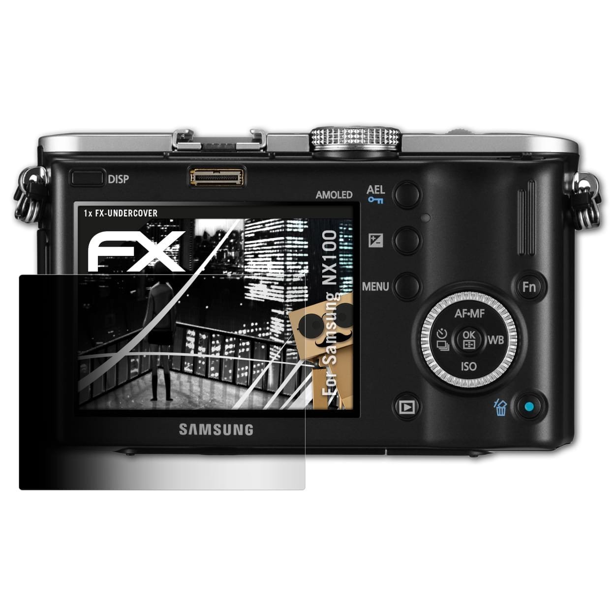 atFoliX Filtro de Privacidad Compatible con Samsung NX100 Película ...