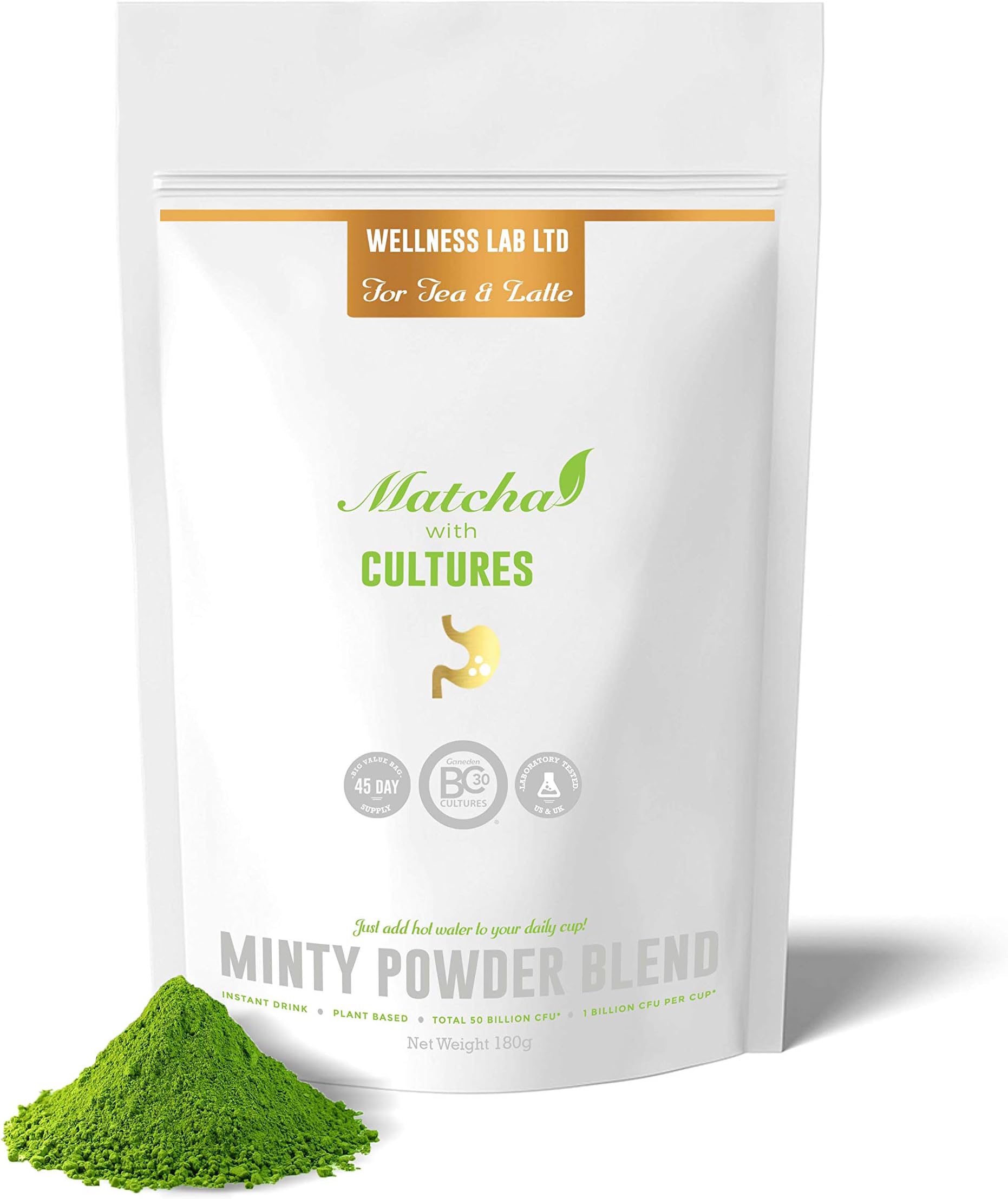 Minty Matcha Latte with added cultures (Minty Matcha, 180g)