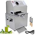 INTSUPERMAI 110V Commercial Electric Sugar Cane Juicer Press Machine, with 304 Stainless Steel 3 Rollers, Extractor Sweet Sorghum Press for Sugarcane Sweet Sorghum Juice Extractor Pressing