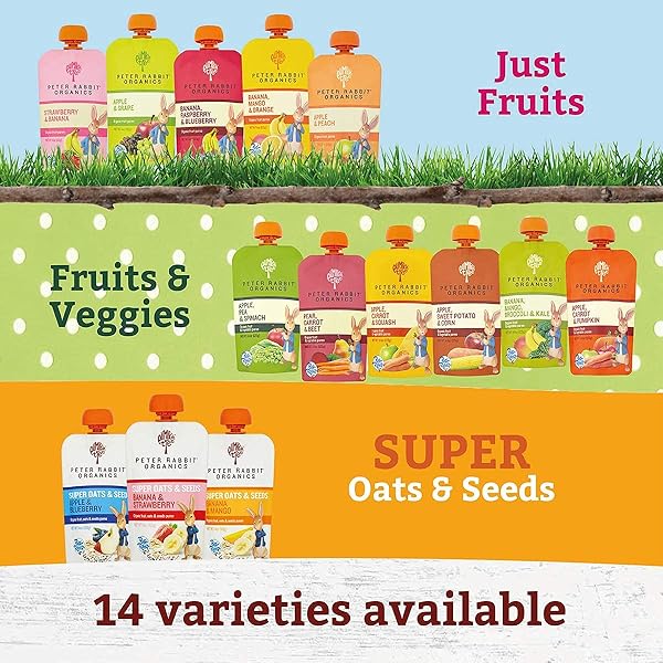 PUMPKIN TREE ORGANICS SUPER OATS & SEEDS, BANANA & STRAWBERRY, 4 OUNCE (PACK OF 10)