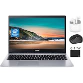 Acer Chromebook 2023 Flagship Laptop Computer Thin Light, 15.6&rdquo; HD Display, Dual Core Intel Celeron N4020 (Upto 2.80 GHz), 4GB RAM, 64GB eMMC, Webcam, WiFi, Long Battery, Chrome OS+HubxcelAccessory
