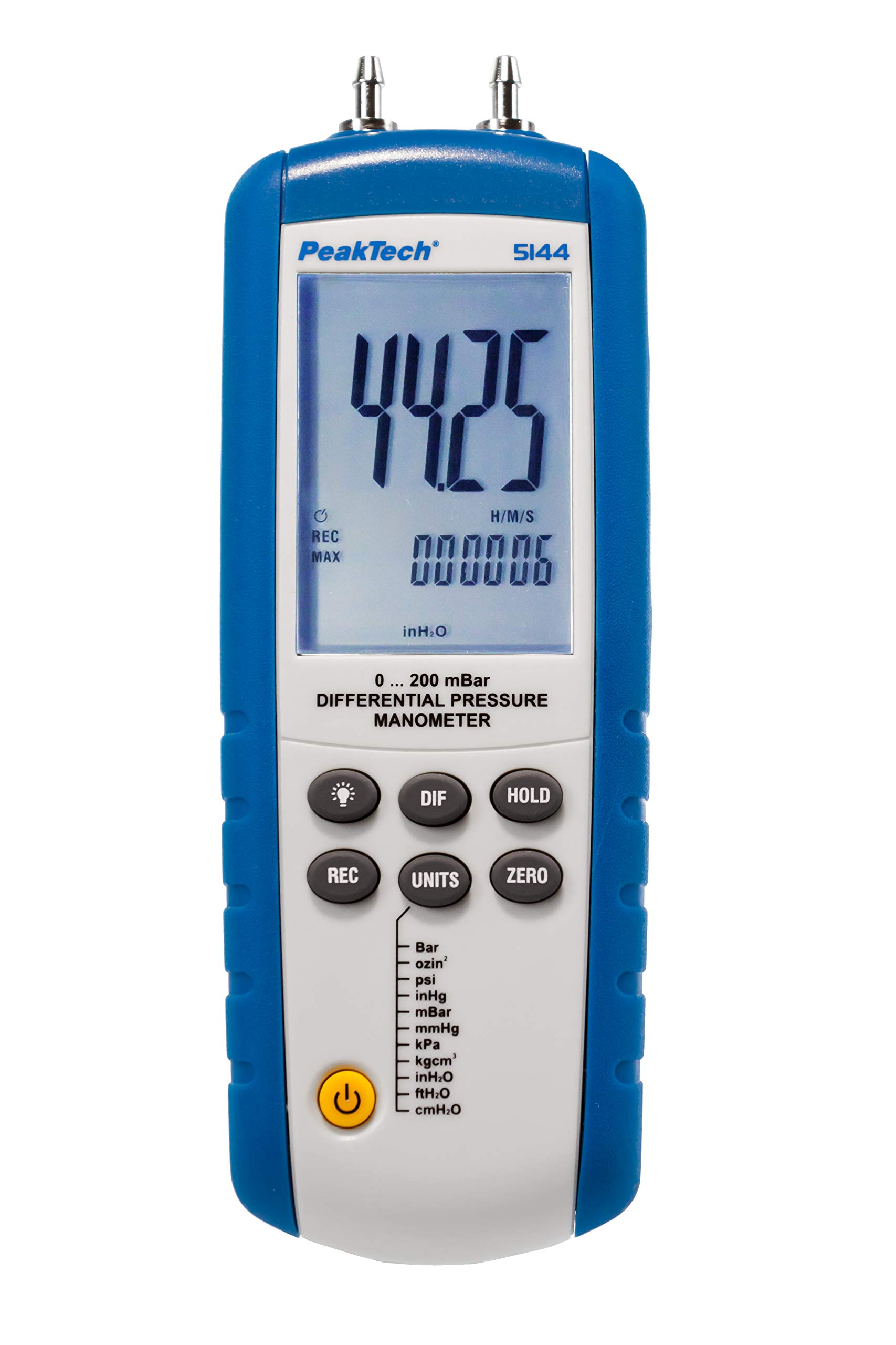 P 5144 - Differential Pressure Meter 0 200 mBar with USB