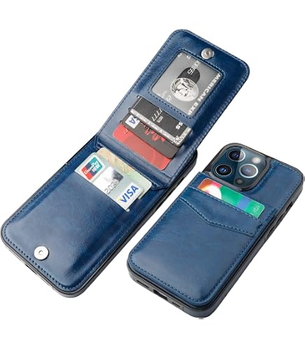 KIHUWEY Custodia a portafoglio compatibile con iPhone 16