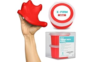 Vive Therapy Putty For Adults, For Hand Therapy (2 Pack) - Occupational Sensory Stress Relief Tools - for Physical Exercise, Finger Pain, Grip Strength, Rehab, Arthritis, Forearms, Fidgeting, Motor Skills