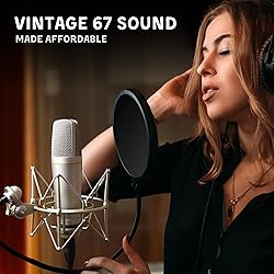 MA-67 Studio Condenser Microphone, 34mm Gold Large