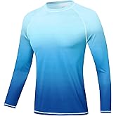 Satankud Men's UPF 50+ Rash Guard Swim Shirts Short/Long Sleeve Sun Protection Summer Beach Hawaiian T-Shirt