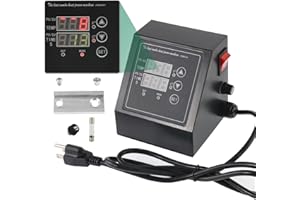 POWLAB 1400W Digital Heat Press Machine within 15"x15" with Time & Temperature LED Controller, 4 & 2 Pin Connectors for T-Shirt, Hat, Plate, Cup, Mug, K-Type Sublimation Transfer Machine, 110V