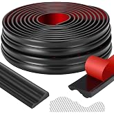 Innconee 32.8ft x 1.25 Inch Flexible Peel and Stick Molding Trim for Wall, Baseboard, Backsplash, Tile Edge, Chair Rail, Mirror-self Adhesive Moulding Trim for Bathroom Wall Door Floor Window, Black