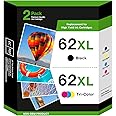 Printer Ink 62 62XL Compatible For HP Ink 62 62XL Black And Color Combo Pack For HP Envy 5540 5640 7645 5660 Officejet 5740 5746 250 - View #13