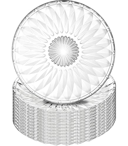 Soucoupe En Verre Transparent Ronde | Dessous De Tasse élégant | Réutilisable, Résistant | Pour Maison, Bar, Café