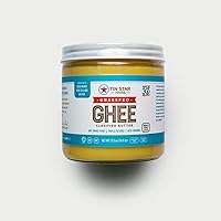 100% Grassfed Biodynamic Non-GMO Ghee by Tin Star Foods (13.5 Oz): Clarified Butter | Keto and Whole 30 Approved…