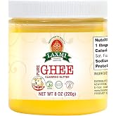 Laxmi Natural Traditional Indian Style Pure Cow Ghee - 8oz
