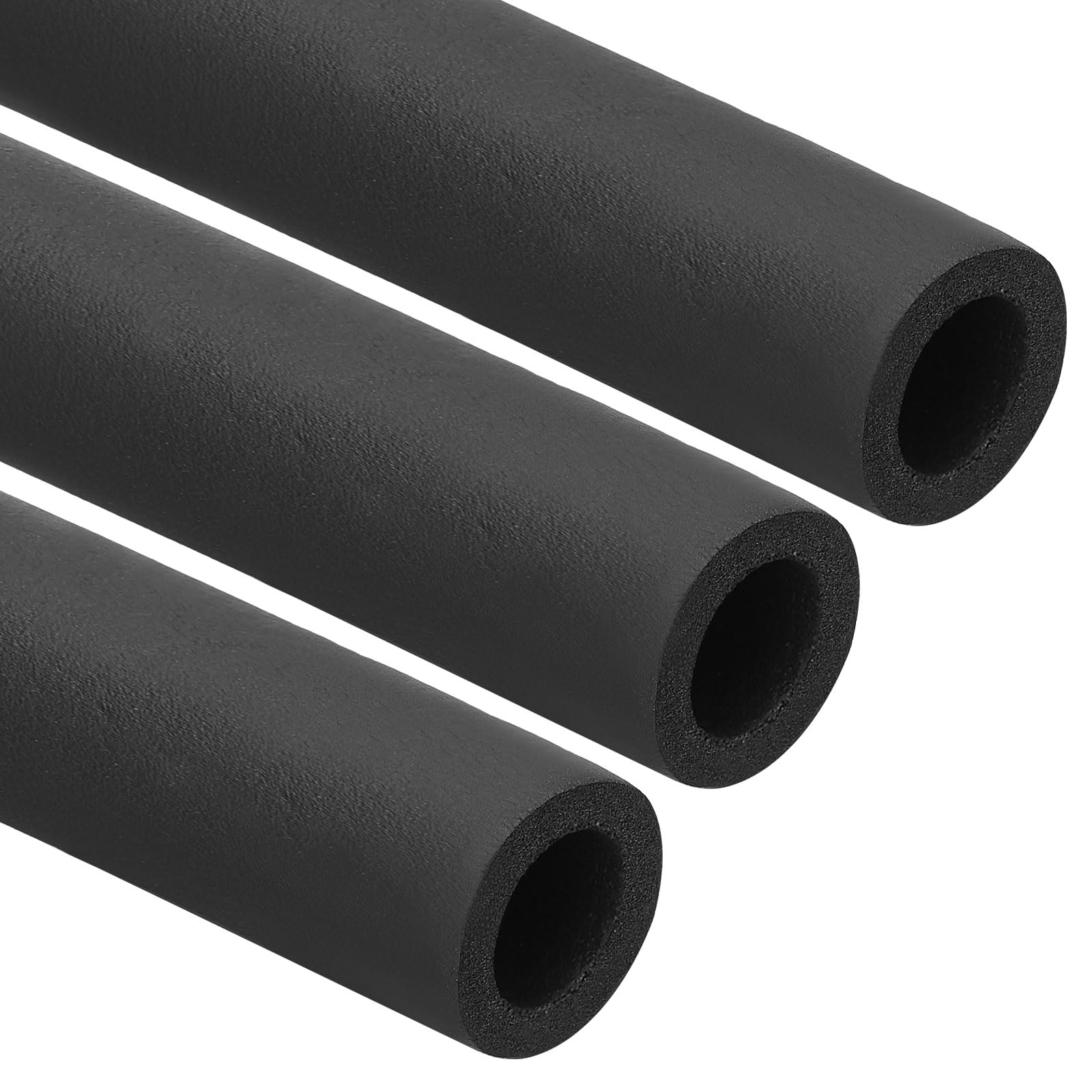 PATIKIL 7/8"(22mm) ID x 6Ft Pipe Insulation Foam Tube, 3Pcs Pipe Cover Wrap Roll Bar Padding Tubing for Handle Grip HVAC Outdoor Air Conditioner Units