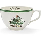 Spode Christmas Jumbo Mug - 20oz Porcelain Oversized Holiday Coffee Cup with Handle, Dishwasher & Microwave Safe - Seasonal Ceramic Mug for Elegant Dining & Tableware Gifting Ideas