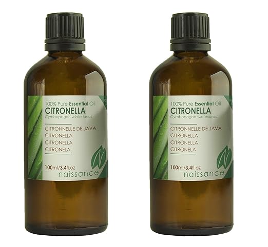 title=Naissance Olio di Citronella- Olio Essenziale Puro al 100%- 200ml (2x100ml)
