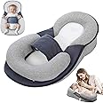 BACORFEA Baby Feeding Support Pillow, Baby Pillows for Sleeping for Newborn, Reflux Breastfeeding Nursing Pillow for Reducing Spit-Up, Bottle Feeding Detachable Pillow (1pc)