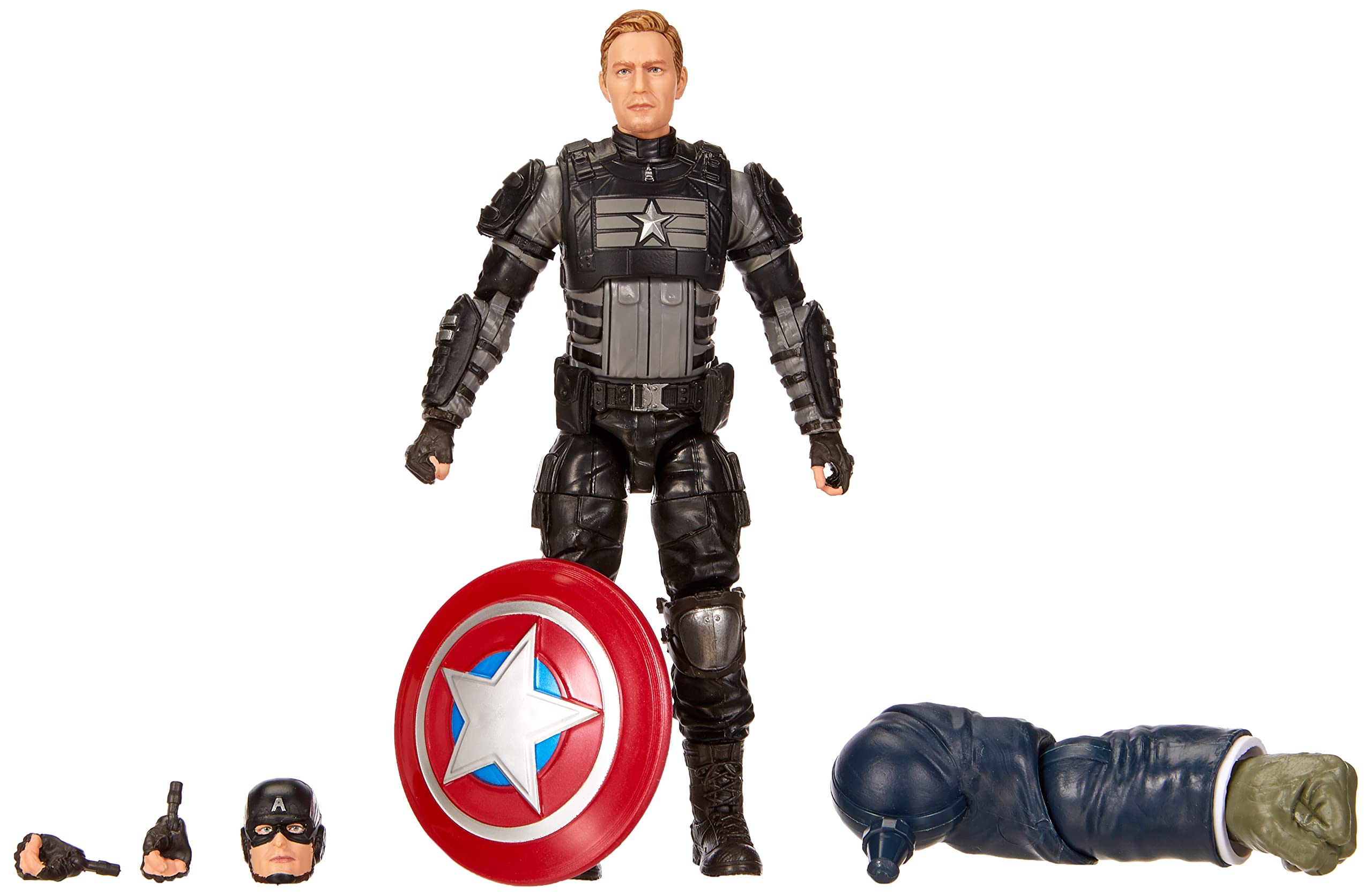 Marvel Legends Series Gamerverse 6-inch Collectible Stealth Captain America Action Figure Toy, Ages 4 And Up