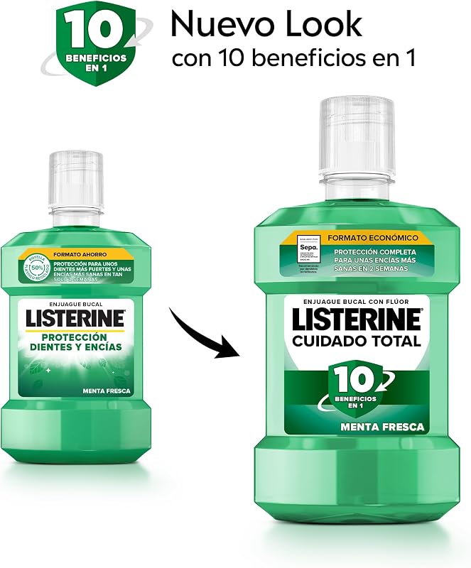 Cuidado Total Protección Dientes y Encías Enjuague Bucal, 2 x1 L