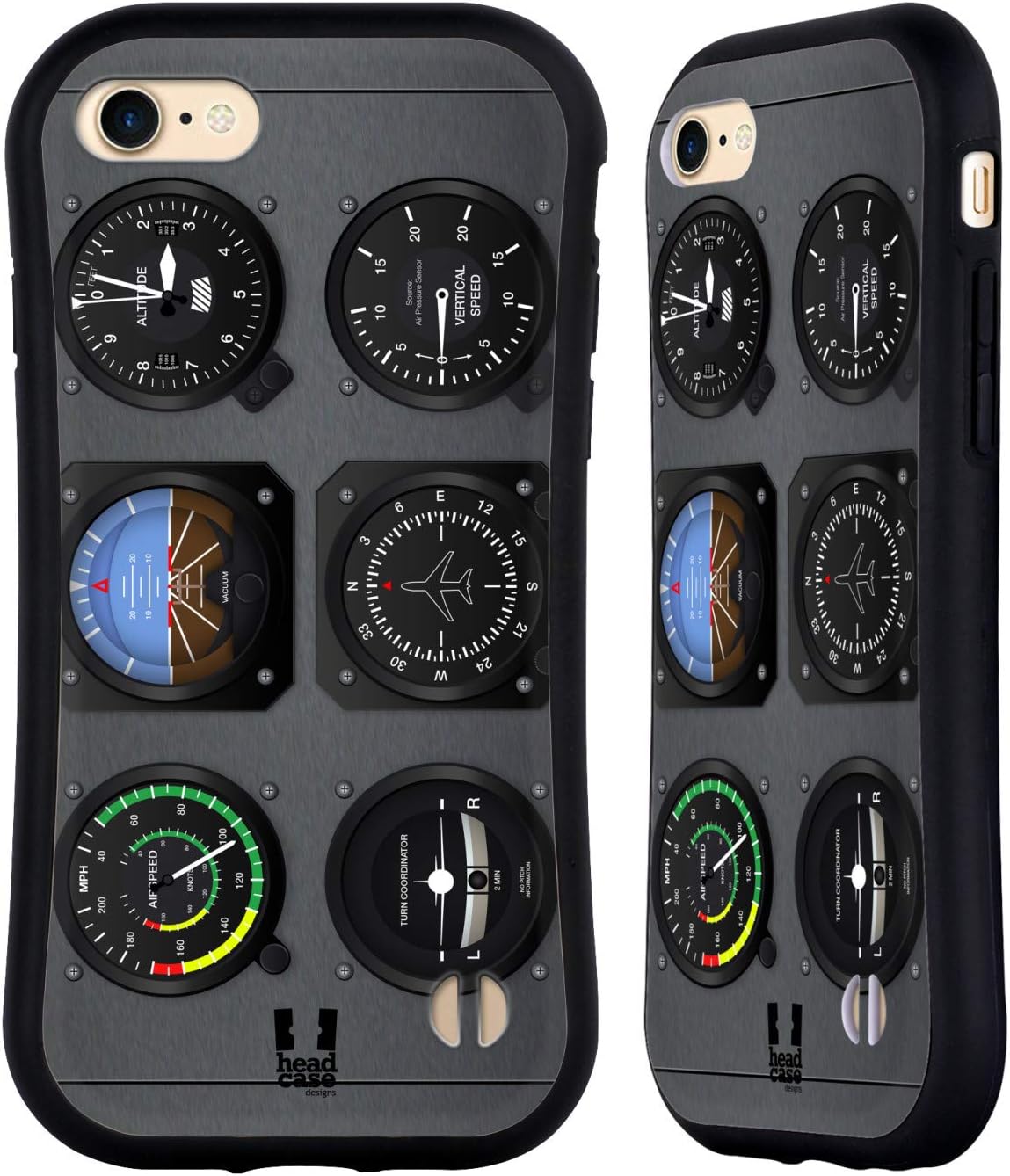 Head Case Designs Airplane Aircraft Cockpit Dashboard Hybrid Case Compatible with Apple iPhone 7 / iPhone 8