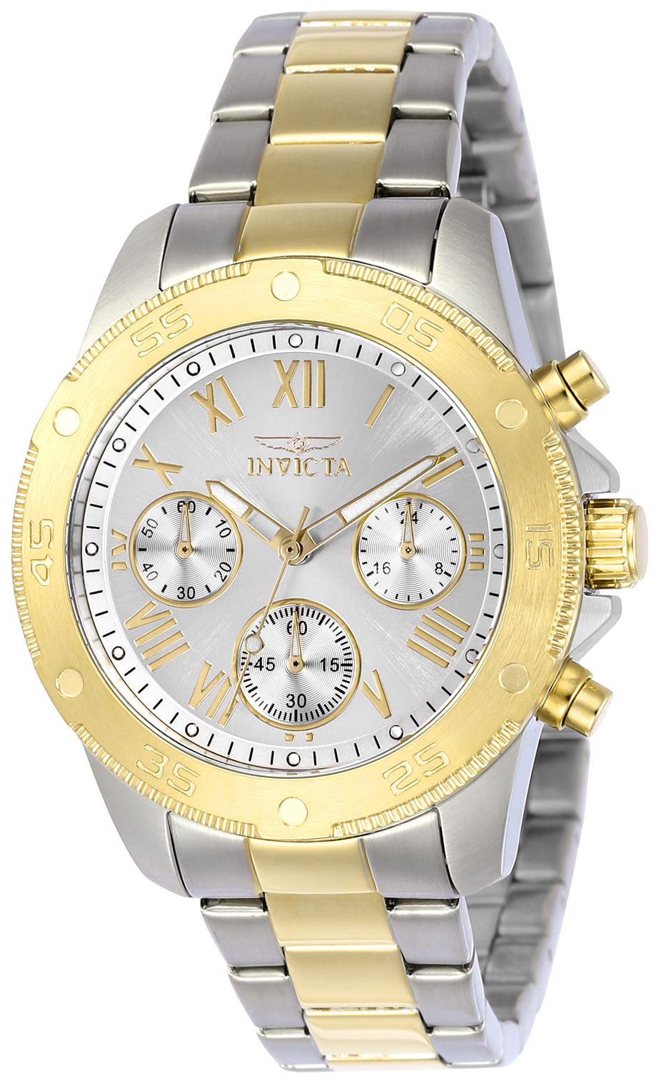 Invicta Wildflower 21733 Women's Watch - Waterproof - Analogue - Quartz Movement - stainless steel with Silver dial - 38mm