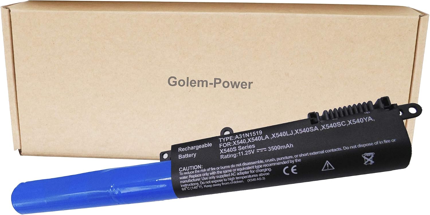 GOLEMON 3500mAh A31N1519 Battery pour ASUS X540X540LA X540SA X540L X540SC X540YA X540S F540Y R540, A31N1519-3500mAh