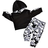 MINIFEIKO Toddler Baby Boys Camouflage Sweatsuit