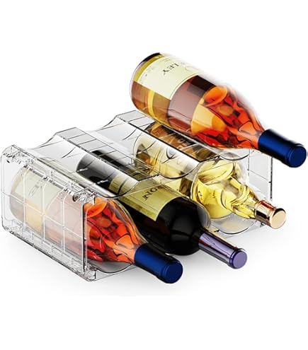 ALANO Refrigerator Wine Rack – Holds 2 Bottles, Space-Saving Stainless Steel Design For Most Fridges