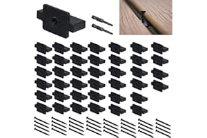 CNQLIS 300Pcs Hidden Fasteners Deck Decking Fasteners Preloaded Fastener Clip Universal Nylon Clips for Installing Composite 