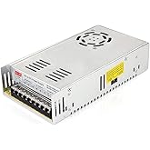 SUPERNIGHT 12V 30A Switching Power Supply, 110-240 Volt AC to DC 360W Universal Regulated Switching Transformer Adapter Driver for 3D Printer, CCTV, Radio, LED Strip Lights,Computer Project