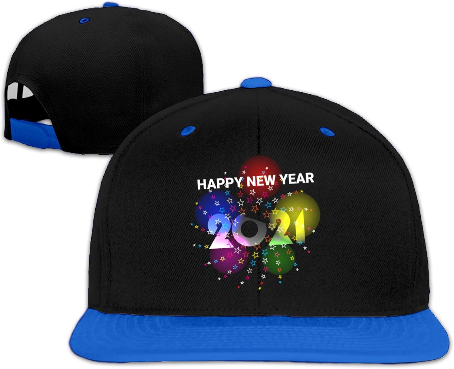 Amazon.com: nuobesty 3pcs happy new year party top hats paper glitter 2021 funny hat for 2021 Happy New Year 2021 Greetings On A Dark Fashion Hip-Hop Baseball Cap with All Seasons Universal