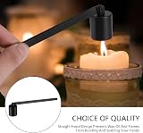 KroY PecoeD Candle Snuffer Stainless Steel Long Handle Black view 4