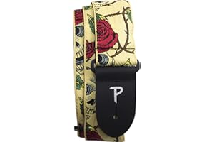 P PERRI'S LEATHERS LTD. Perri’s Leathers Ltd. - Guitar Strap - Jacquard - Adjustable - For Acoustic/Bass/Electric Guitars - Made in Canada