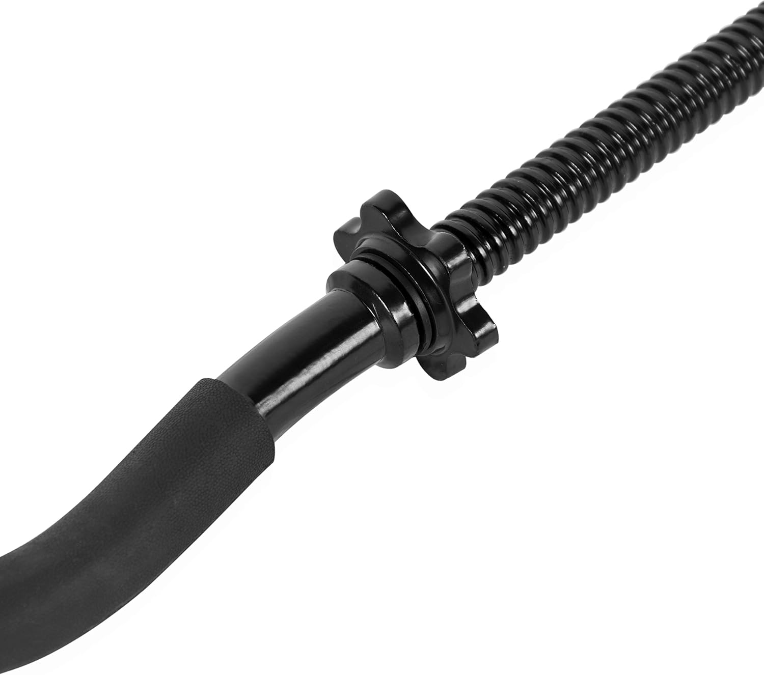 CAP Barbell RB-48T2B Super Curl Bar, Black, 48" : Sports & Outdoors