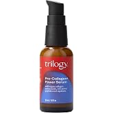 Trilogy Pro Collagen+ Power Serum, Firming &amp; Renewing Essence, 1 Fl Oz | Plumping face serum firms with Vegan Collagen Amino Acids, Hyaluronic Acid, Squalane &amp; CycloRetin Peptides, layers under SPF
