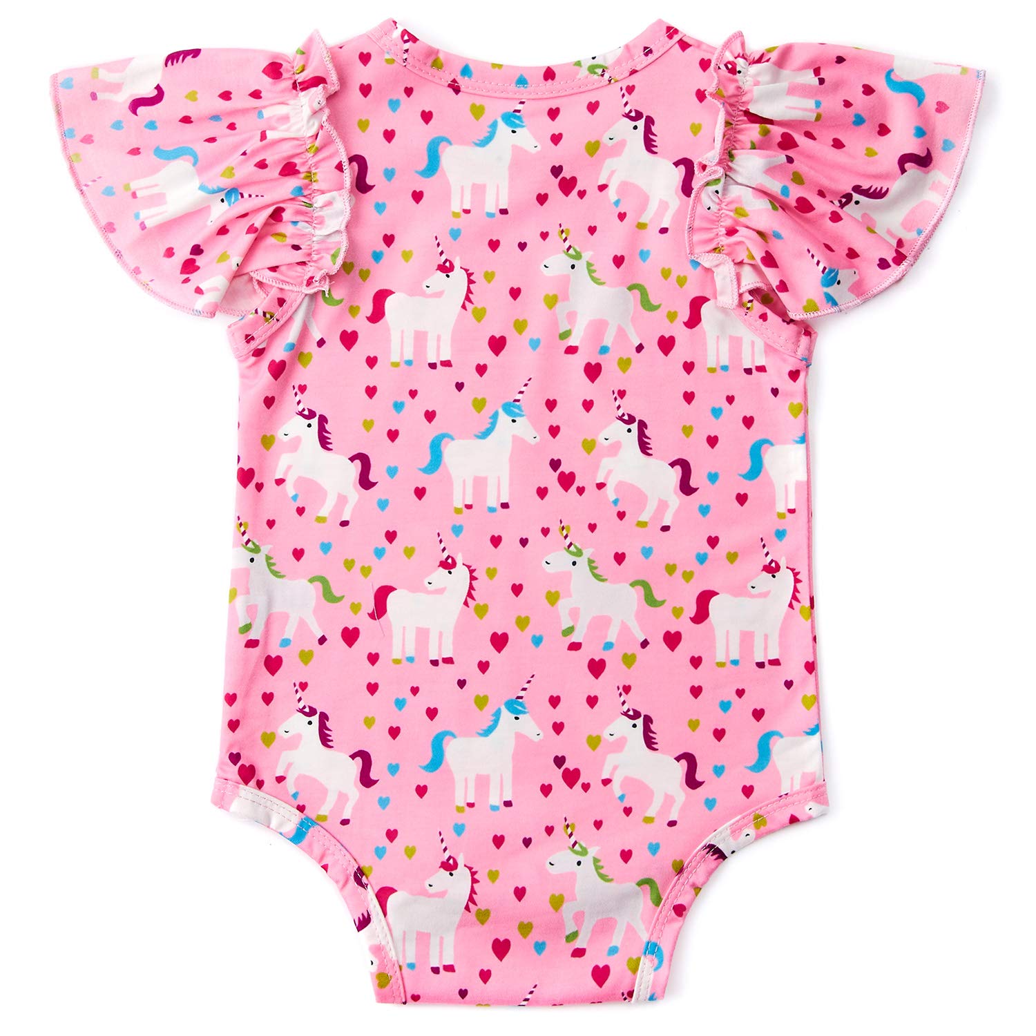 Goodstoworld Baby Ruffled Rompers Girl Sleeve Newborn Infant Cute Horse Jumpsuit