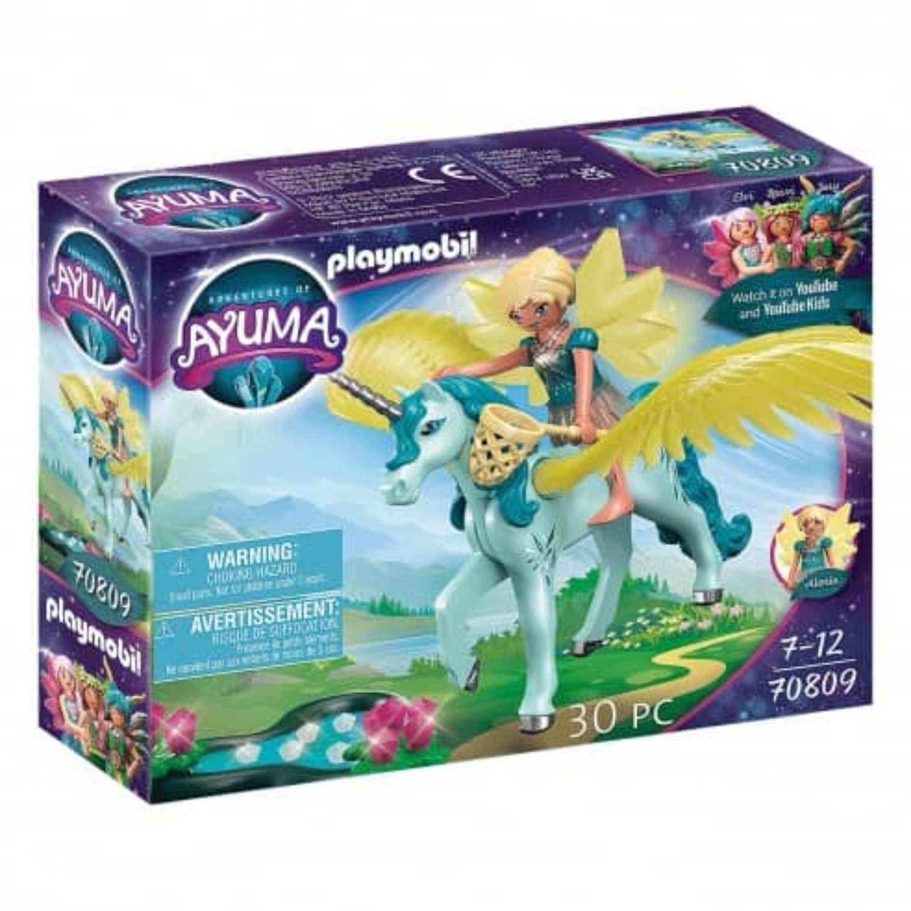 Playmobil Adventures of Ayuma 70809 Crystal Fairy with Unicorn, Toy for Children Ages 7+