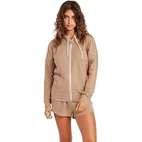 Volcom womens Lil Zip Up Hooded Fleece Sweatshirt, Vintage Brown, X-Small  US at Amazon Women's Clothing store