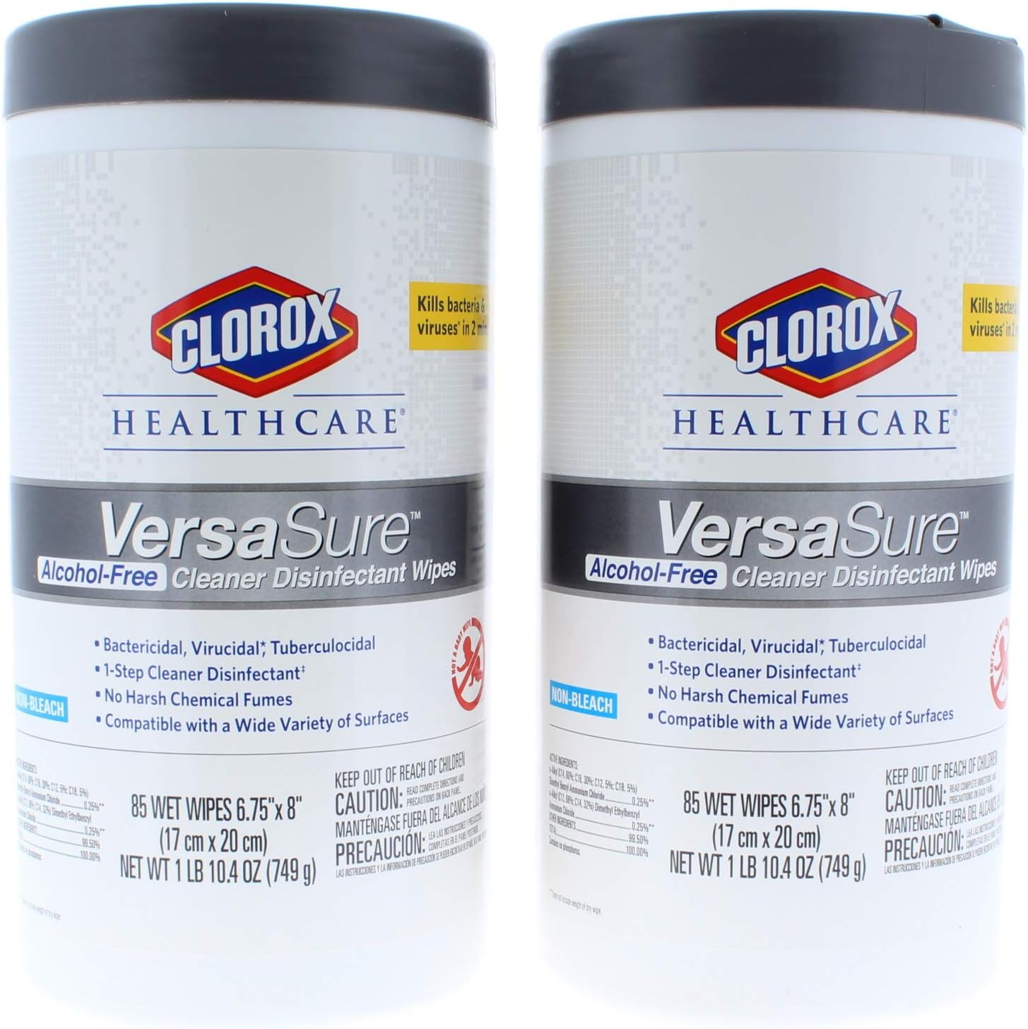 2 Pk. Clorox Healthcare VersaSure Cleaner Disinfectant