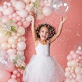Netnology Pink Balloon Arch Kit 122pcs Pastel Nude Pink Garland 18in view 7