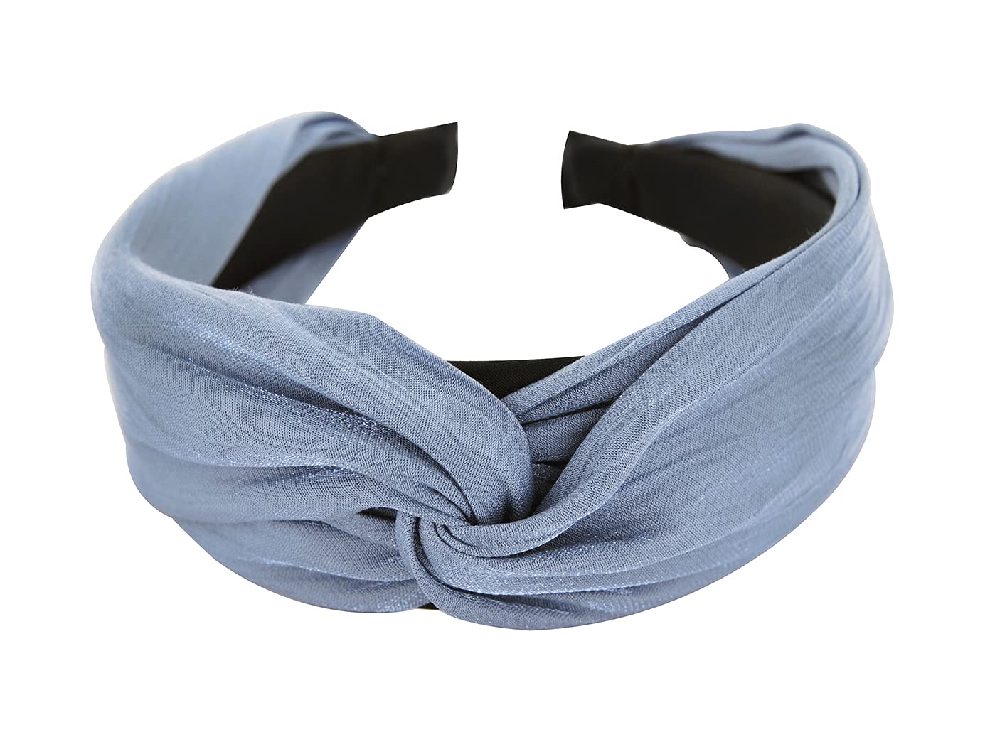 axy Headband with Refined Knot and Light Shine – Beautiful Headband Hair Accessories Hair Band HRD2 (Blue)