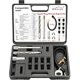 38900 Two Valve Triton Tool Compatible with Ford 4.6 L, 5.4 L and 6.8L V-10 | For Two Valve Engines; Spark Plug Thread Repair; Tapped M14-1.25 Inserts; 389-100 Replacement Inserts