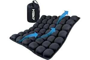 MTGKY Travel Seat Cushion,Inflatable Travel Seat Cushion for Airplane,Portable & Adjustable,Airplane Gadgets,Inflatable Cushion for Wheelchair, Travel,Driving,Office Work