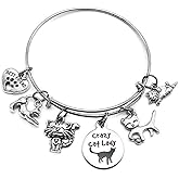 Cat Bracelet Pets Lover Kitty Crazy Lady Cat Mom Gift Best Friend Paw Print Bangle Bracelet