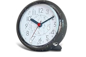 Urwise Shower Clock, Shower Clock Waterproof, Clocks for Bathroom, Silent Non-Ticking, Prevent Mist, with 3 Suction Cups (4 Inches Grey)