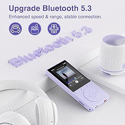 64GB MP3 Player with Bluetooth 5.3, Music Player
