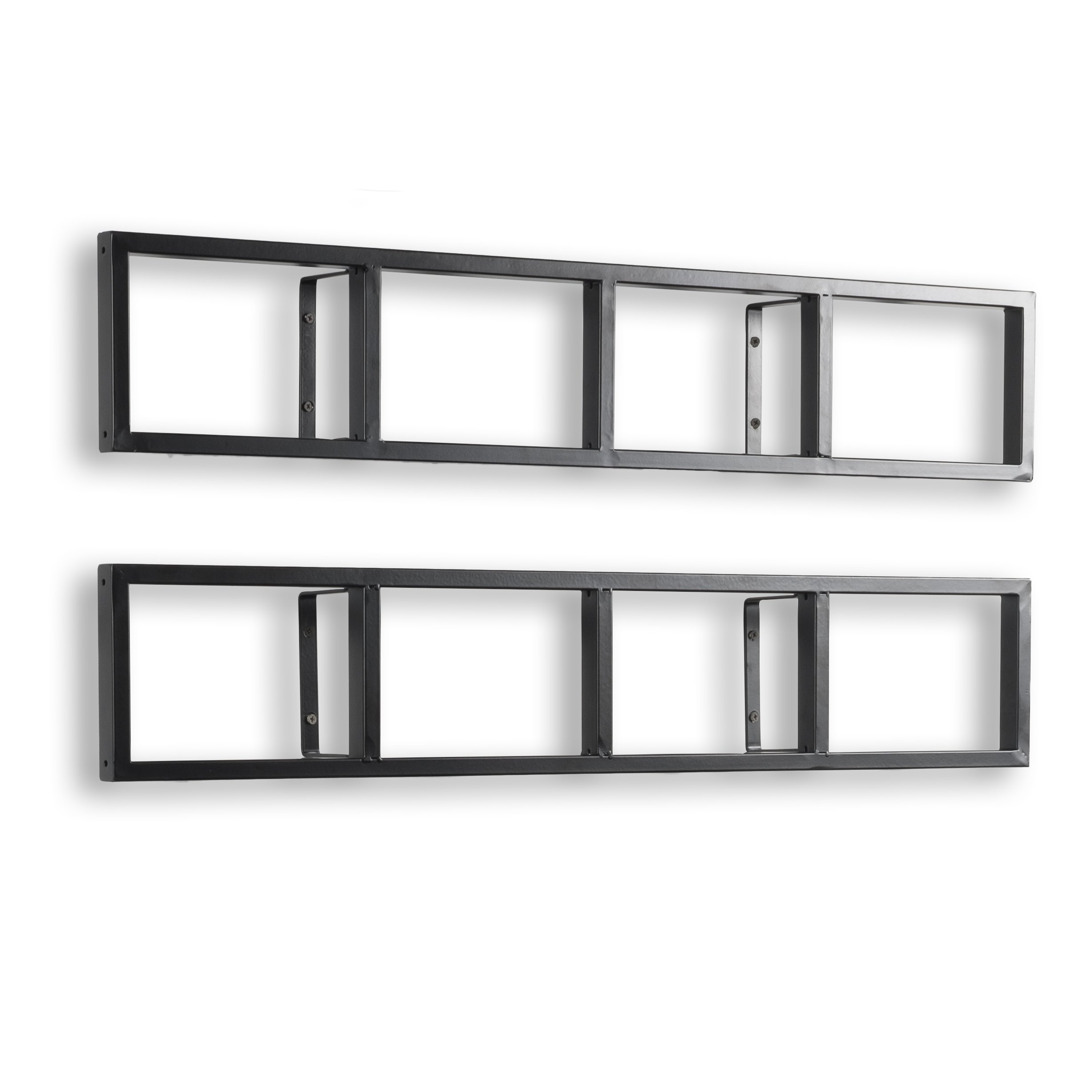 Wall Mount 34 Inch Media Storage Rack CD DVD Organizer Metal Floating
