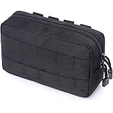 Azarxis Equipment Multi-Purpose Tactical EDC Admin MOLLE Pouch Utility Tools Bag Organizer Military Waist Belt Modular Attachment