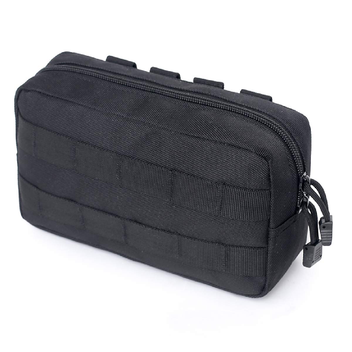 Azarxis Tactical Pouch Molle EDC Pouches Utility Admin Tools Bag Military Gadget Waist Pack Belt Pouch for Hunting Hiking Camping (Black)